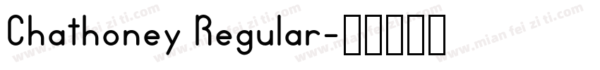 Chathoney Regular字体转换